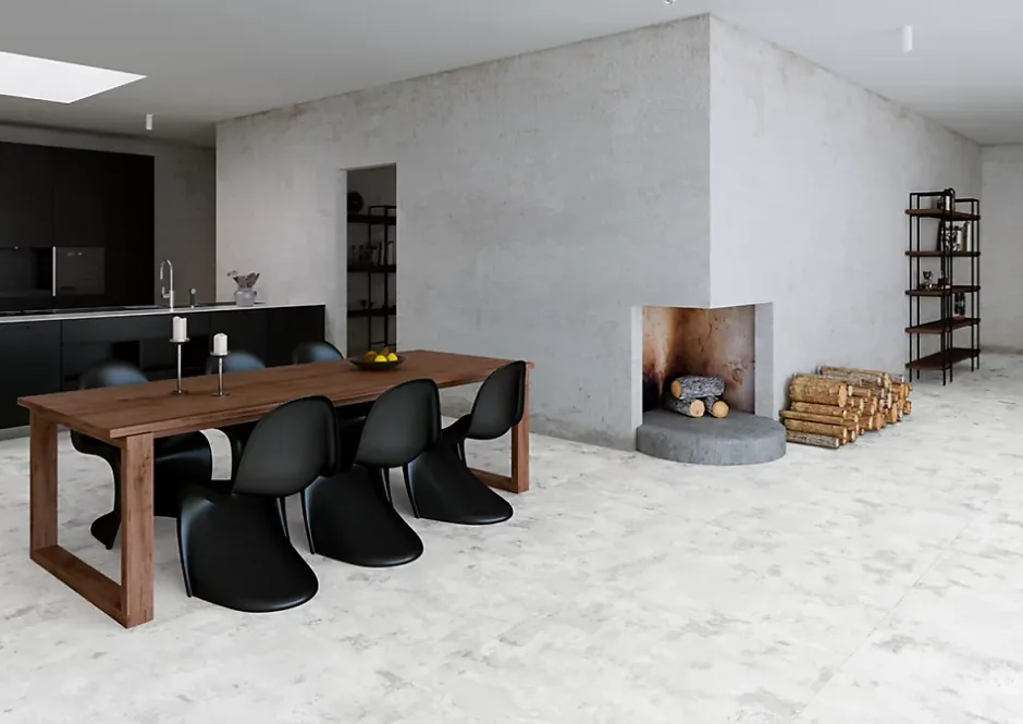 Carrelage Mood Blanc - Mat 59.55 x 59.55cm ( vendu par boite de 1,77 m² )-Apavisa Online