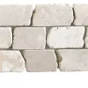 Carrelage mosaïque / Plaque de mosaïque mosaïque mur et sol en marbre naturel coloris blanc - 15 x 30,5 cm-Pegane Outlet