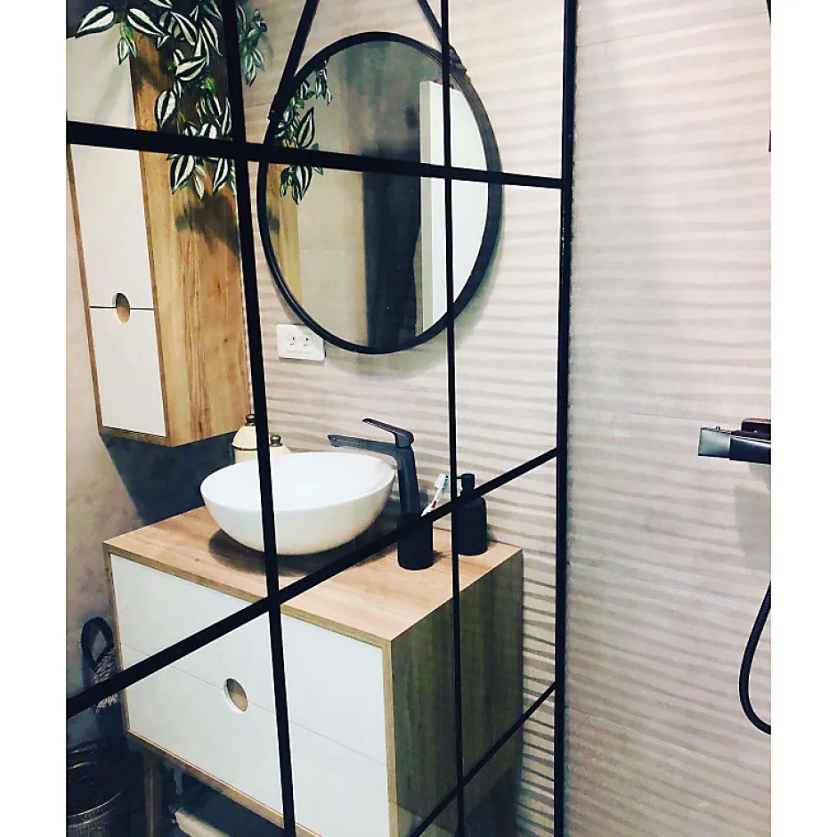 Aelle Carrelage Carrelage mur à relief effet béton blanc perlé 32x99 cm DANXIA BANAWE-R BLANCO