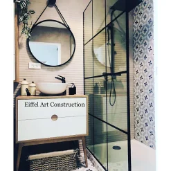 Aelle Carrelage Carrelage mur à relief effet béton blanc perlé 32x99 cm DANXIA BANAWE-R BLANCO