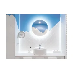 Aelle Carrelage Carrelage mur écaillon de poisson uni blanc brillant 10,6x12 cm SCALE FAN WHITE