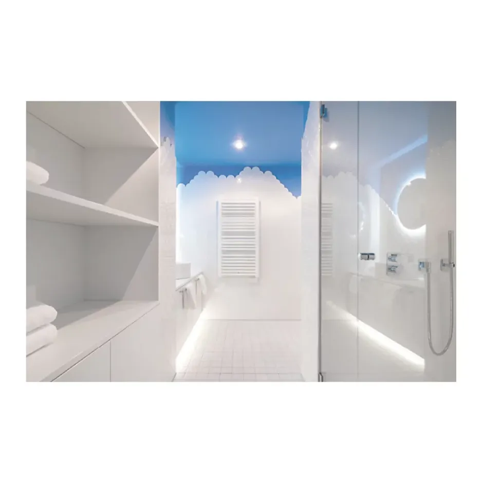 Aelle Carrelage Carrelage mur écaillon de poisson uni blanc brillant 10,6x12 cm SCALE FAN WHITE