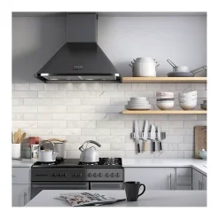 Aelle Carrelage Carrelage mur effet marbre blanc brillant 7,5x30 cm CARRARA