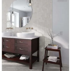 Carrelage mur effet marbre blanc brillant 7,5X15 cm CARRARA-Aelle Carrelage Clearance