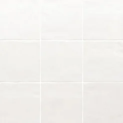 Aelle Carrelage Carrelage mur effet pierre blanc 10x10 cm brillant - VERTICALE CLEAN