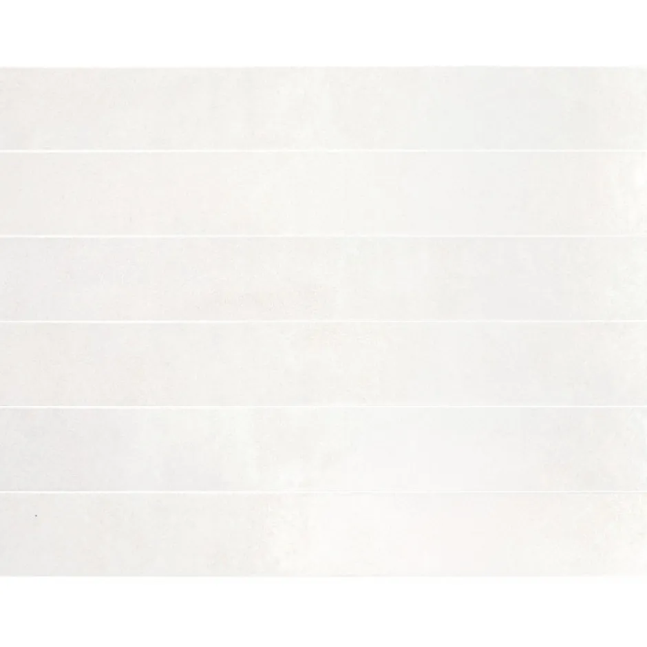 Aelle Carrelage Carrelage mur effet pierre blanc 5x40 cm brillant - VERTICALE CLEAN