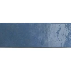 Aelle Carrelage Carrelage mur effet zellige bejmat bleu 6,5x20 cm ARTISAN COLONIAL BLUE