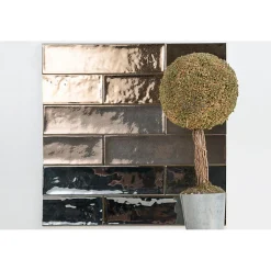 Carrelage mur effet zellige bronze 6,5x26,6 cm CROMIA26 BRONZO-Aelle Carrelage Best