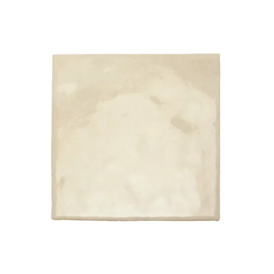 Carrelage mur effet zellige bejmat beige 13,2x13,2 cm ARTISAN OCHRE-Aelle Carrelage Discount