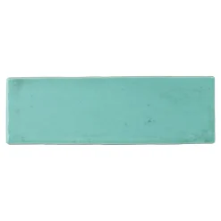 Aelle Carrelage Carrelage mur effet zellige bejmat marocain 5X15 cm turquoise brillant FANGO AQUAMARINE
