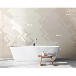 Carrelage mur effet zellige beige 6,5x26,6 cm CROMIA26 BEIGE 2-Aelle Carrelage Discount