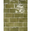 Carrelage mur effet zellige vert 7,5x15 cm MANACOR BASIL GREEN-Aelle Carrelage Discount