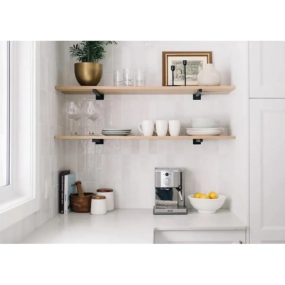 Aelle Carrelage Carrelage mur effet zellige bejmat blanc 6,5x20 cm ARTISAN WHITE