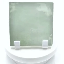 Aelle Carrelage Carrelage mur effet zellige vert sage 10x10 cm MANACOR MINT