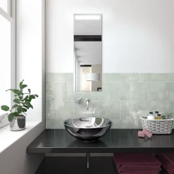 Aelle Carrelage Carrelage mur effet zellige vert sage 10x10 cm MANACOR MINT