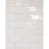 Carrelage mur effet zellige blanc 7,5x15 cm MANACOR WHITE-Aelle Carrelage Best