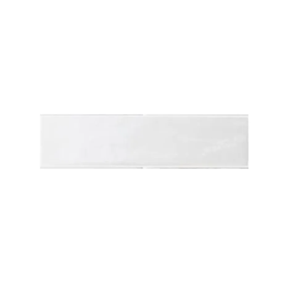 Aelle Carrelage Carrelage mur effet zellige blanc brillant 6x24,6 cm TRIBECA GYPSUM WHITE
