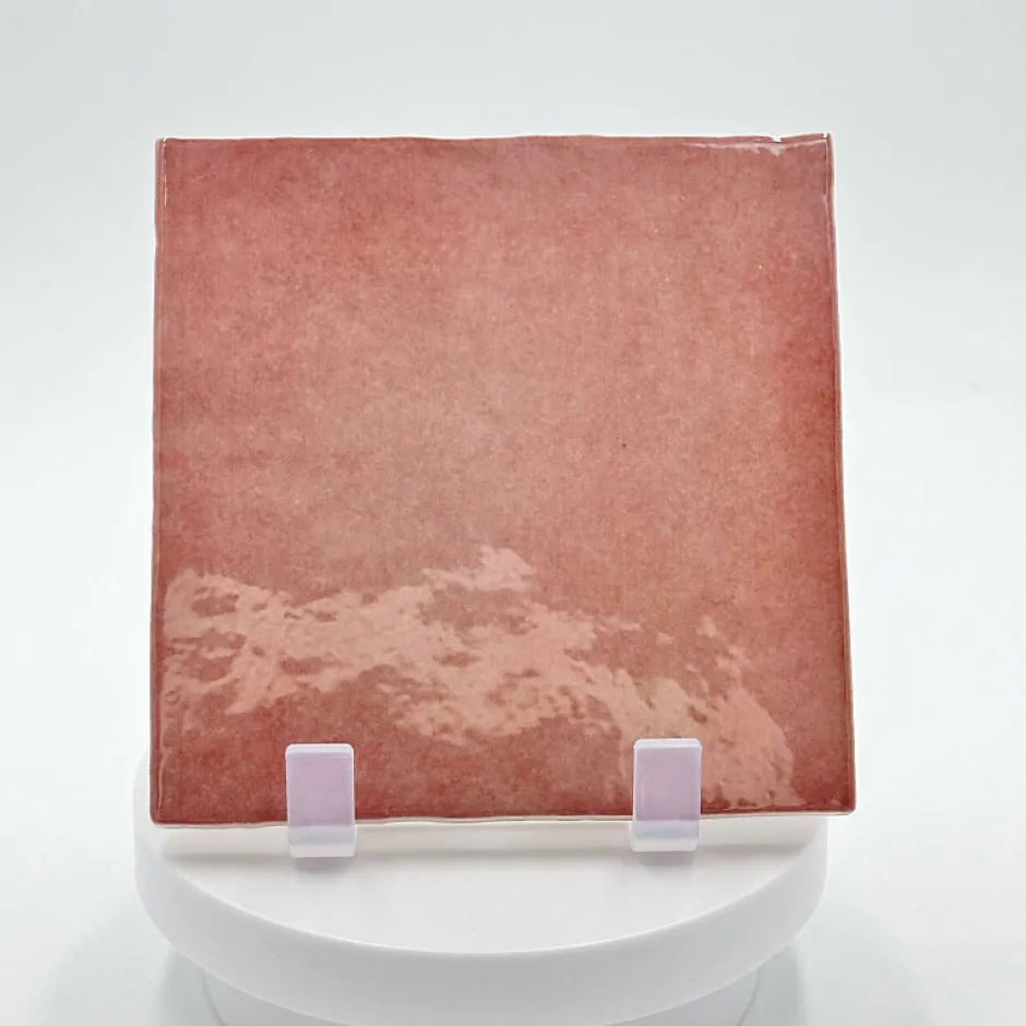 Aelle Carrelage Carrelage mur effet zellige bejmat rose 13,2x13,2 cm ARTISAN ROSE MALLOW