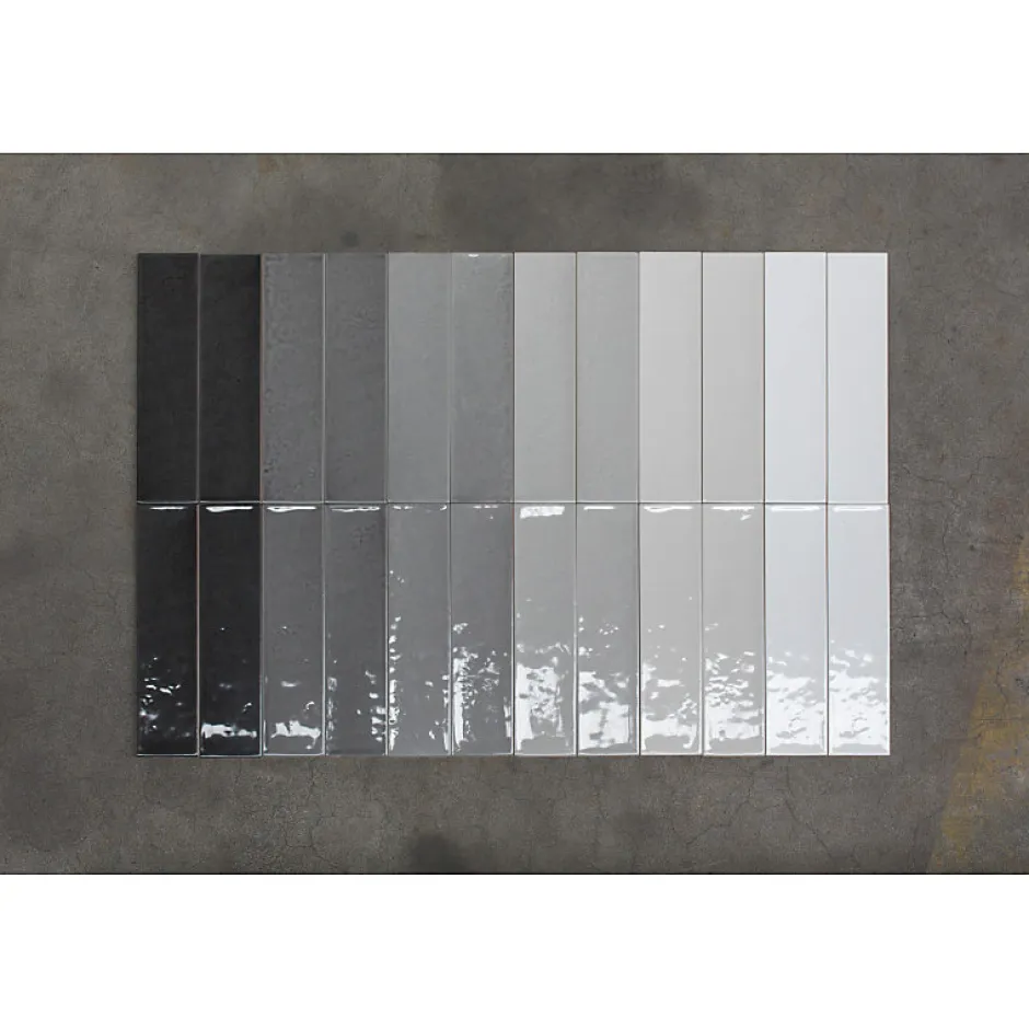 Carrelage mur effet zellige gris 6,5x26,6 cm CROMIA26 GRIGIO 2-Aelle Carrelage Clearance