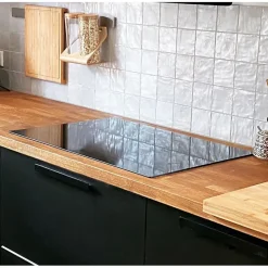 Aelle Carrelage Carrelage mur effet zellige bejmat satiné blanc 10x10 cm MALLORCA WHITE