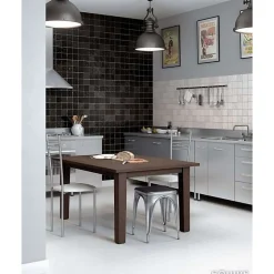 Aelle Carrelage Carrelage mur effet zellige bejmat satiné blanc 10x10 cm MALLORCA WHITE