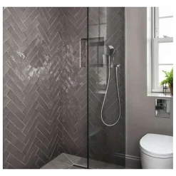 Aelle Carrelage Carrelage mur effet zellige gris ,5x30 cm MASIA GRIS OSCURO