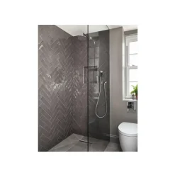 Aelle Carrelage Carrelage mur effet zellige gris ,5x30 cm MASIA GRIS OSCURO