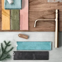 Aelle Carrelage Carrelage mur effet zellige bleu brillant 6x24,6 cm TRIBECA WATERCOLOUR