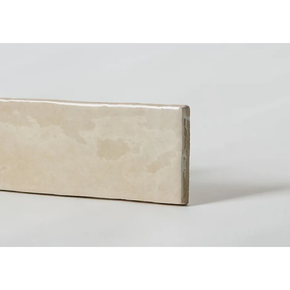 Carrelage mur effet zellige bejmat beige 6,5x20 cm ARTISAN OCHRE-Aelle Carrelage Discount