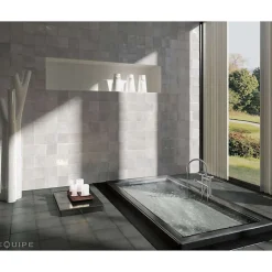 Carrelage mur effet zellige bejmat gris 13,2x13,2 cm ARTISAN ALABASTER-Aelle Carrelage Clearance