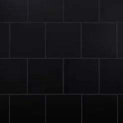 Carrelage mur et sol noir L.33 x l.33 cm x ép.8,5 mm, Pescaro- New