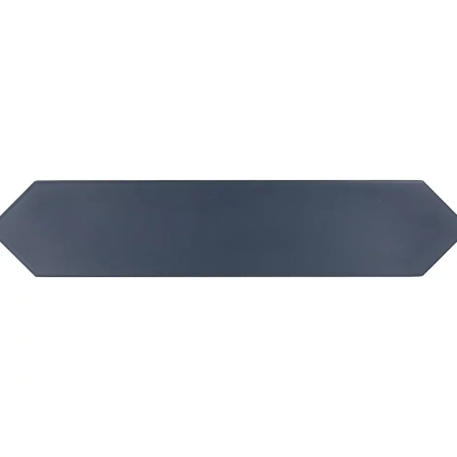 Aelle Carrelage Carrelage mur faience forme navette 5x25 cm mate LANSE NAVY