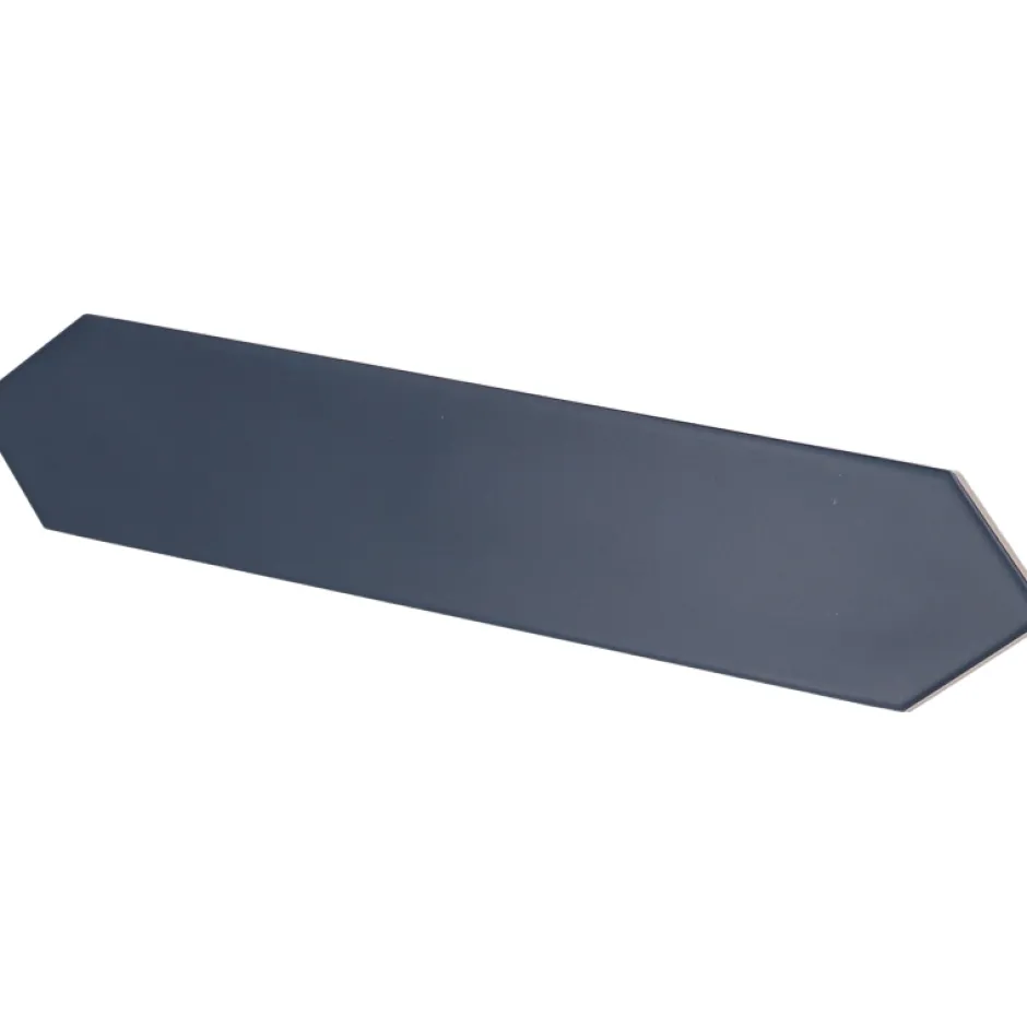 Aelle Carrelage Carrelage mur faience forme navette 5x25 cm mate LANSE NAVY