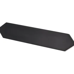 Carrelage mur faience forme navette 5x25 cm mate LANSE BLACK-Aelle Carrelage New