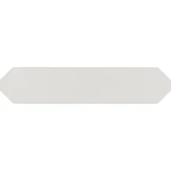 Aelle Carrelage Carrelage mur faience forme navette 5x25 cm mate LANSE WHITE