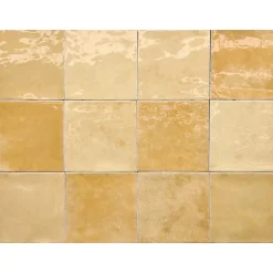 Carrelage mur intérieur/exterieur. Grès cérame Zellige Blanc 12x12 cm x ép 8,3 mm-Lux Mosaic Hot