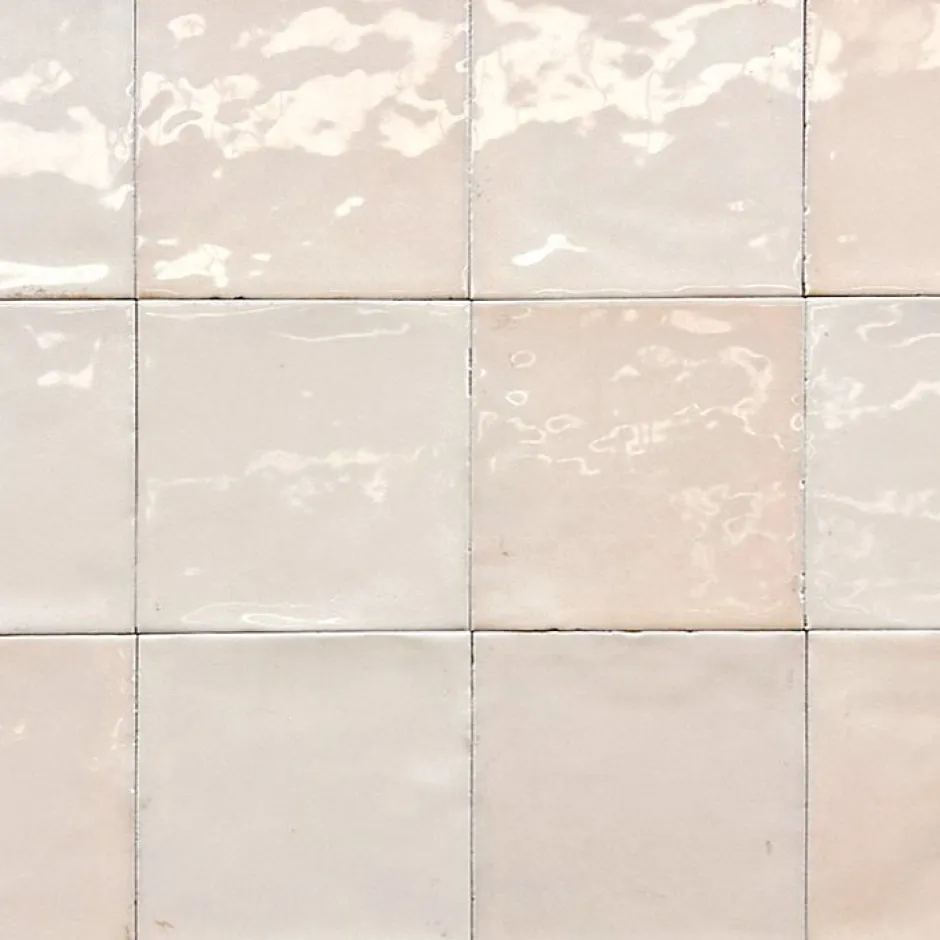 Lux Mosaic Carrelage mur intérieur/exterieur. Grès cérame Zellige Ivoire 12x12 cm x ép 8,3 mm