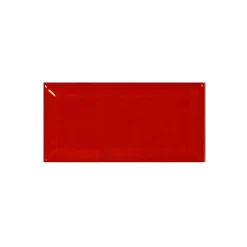 Carrelage mur relief métro parisien uni rouge brillant 7,5x15 cmMETRO ROSSO-Eiffel art construction Discount