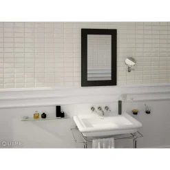 Carrelage mur relief métro parisien uni beige brillant 7,5x15 cm METRO CREAM-Eiffel art construction Hot