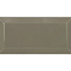 Carrelage mur relief métro parisien uni vert brillant 7,5x15 cm METRO OLIVE-Eiffel art construction