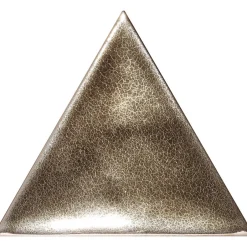 Aelle Carrelage Carrelage mur trianguaire effet zellige or métal 13,2x11,4 cm 3LATI ORO
