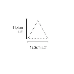 Aelle Carrelage Carrelage mur trianguaire effet zellige bleu 13,2x11,4 cm 3LATI DA ZUCCHERO