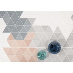 Carrelage mur trianguaire effet zellige gris claire 13,2x11,4 cm 3LATI GRIGIO CHIARO-Aelle Carrelage New