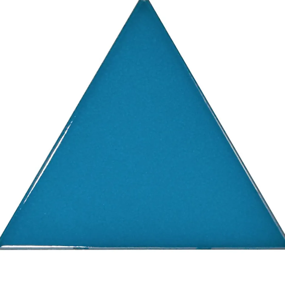 Aelle Carrelage Carrelage mur triangulaire uni bleu brillant SCALE TRIANGOLO ELECTRIC BLUE