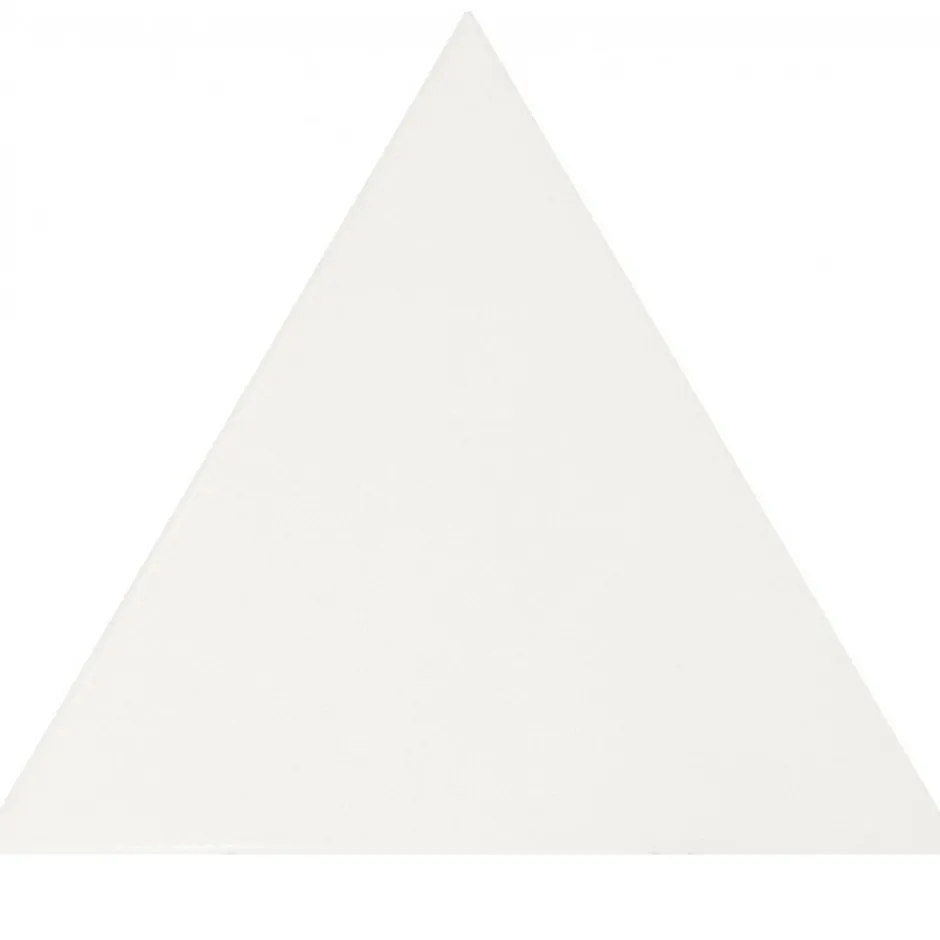 Aelle Carrelage Carrelage mur triangulaire uni blanc mate 10,8x12,4 cm SCALE TRIANGOLO WHITE MATT
