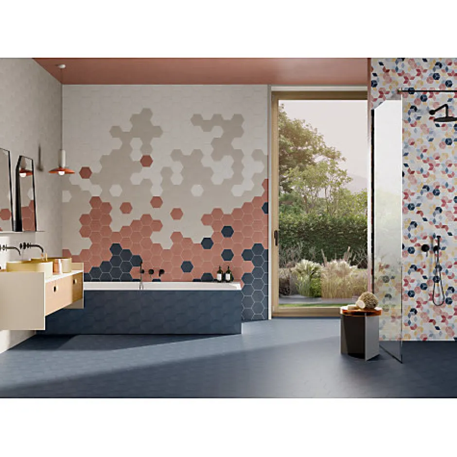 Aelle Carrelage Carrelage mur triangulaire uni blanc mate 10,8x12,4 cm SCALE TRIANGOLO WHITE MATT