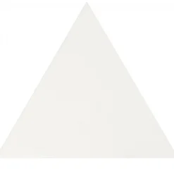 Carrelage mur triangulaire uni blanc brillant 10,8x12,4 cm SCALE TRIANGOLO WHITE-Aelle Carrelage New