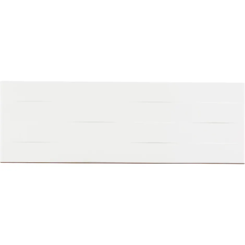 GoodHome Carrelage mural blanc mat décor 3D L.60 x l.20 cm x ép.8,3 mm, Plain