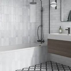 Lux Mosaic Carrelage Mural Décoratif Brillant Vintage. Cesar Patchwork 7,5x22cm