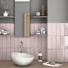 Lux Mosaic Carrelage Mural Décoratif Brillant. Volga Pink 7,5x22cm